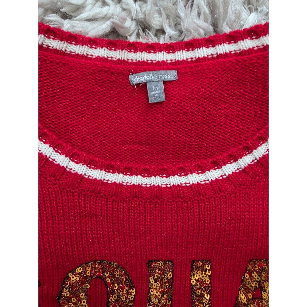 Christmas "Squad Goals" Sweater Sz M - Picture 4 of 6
